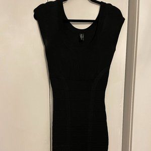 Knee-Length Guess Black Bandeau Dress
